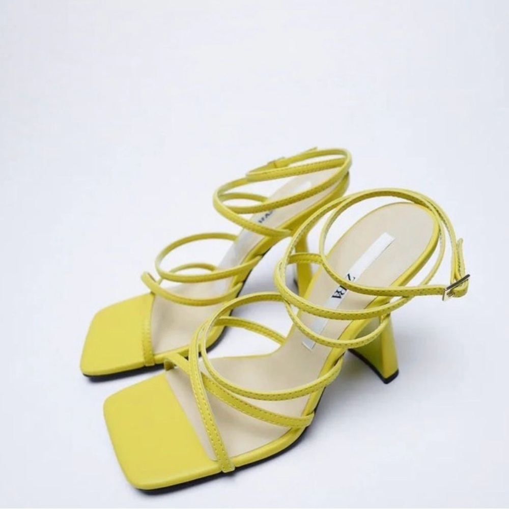 Zara Neon Block Heels - Picture 8 of 8